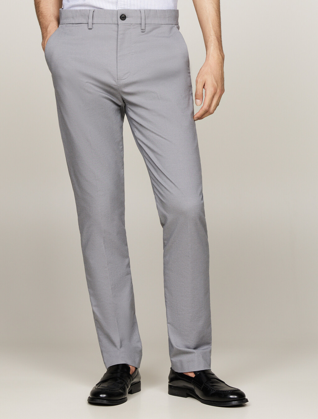 Smart Casual Denton Regular Straight Trousers, Turbine Grey, hi-res