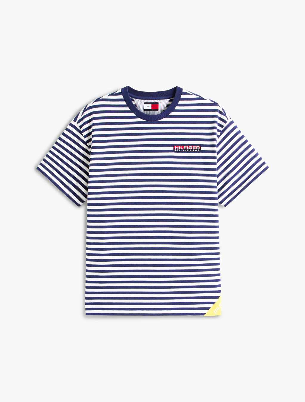 Hilfiger Sailing Breton Stripe Relaxed T-Shirt, Yale Navy Stripe, hi-res