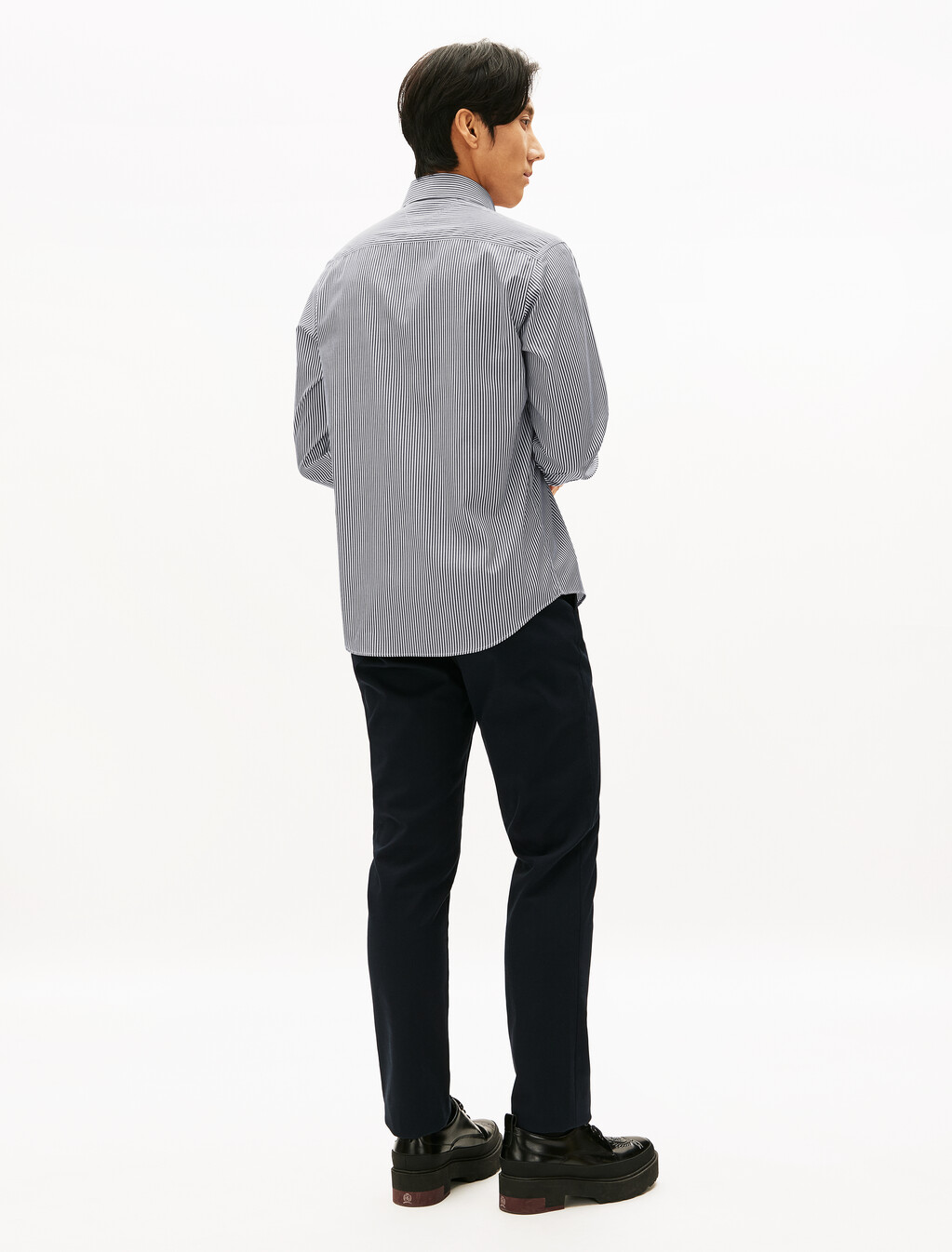 Non Iron Stripe Long Sleeve Shirt, Desert Sky / Stripes, hi-res