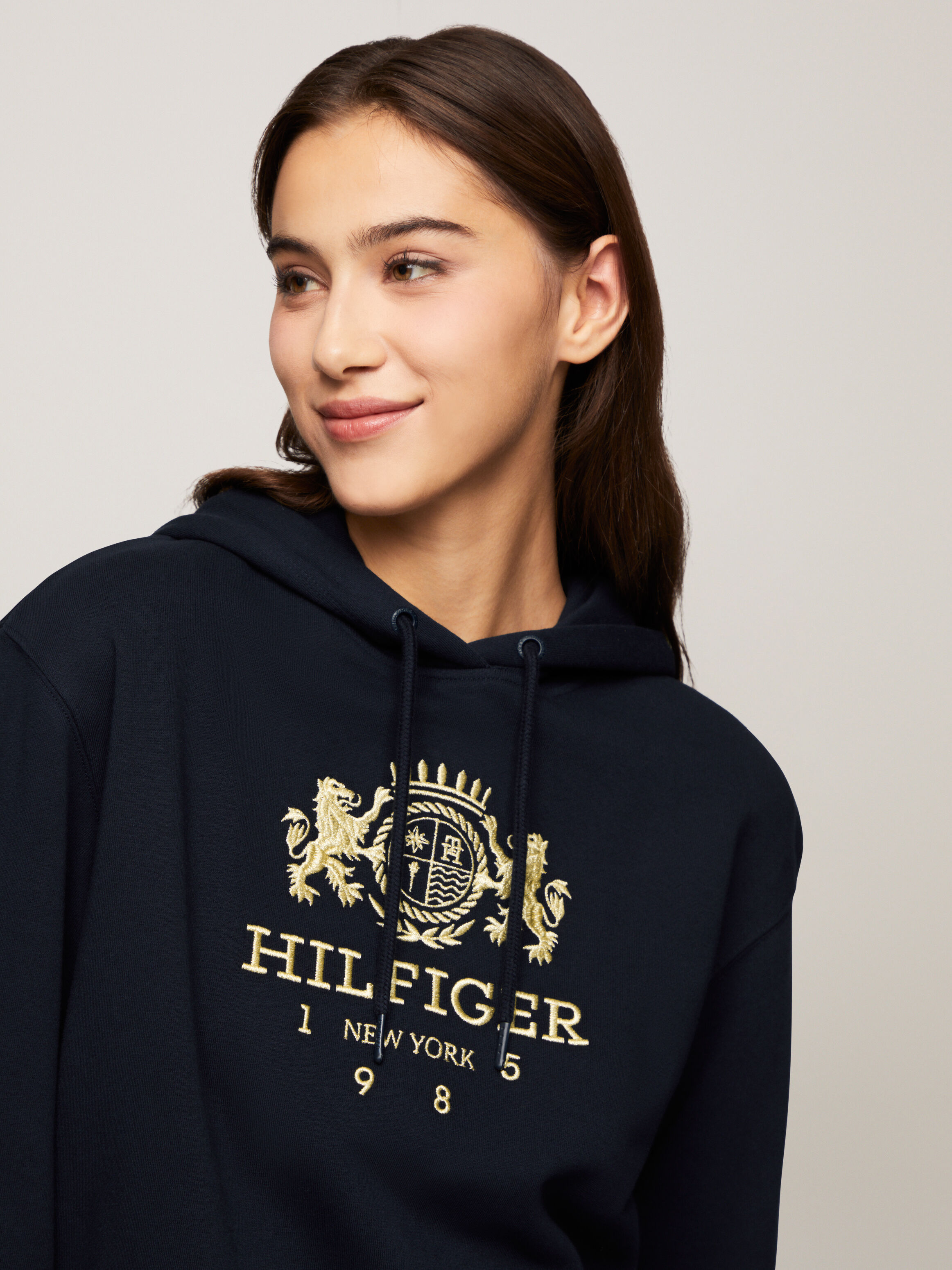 Modern Varsity Crest Hoodie blue Tommy Hilfiger