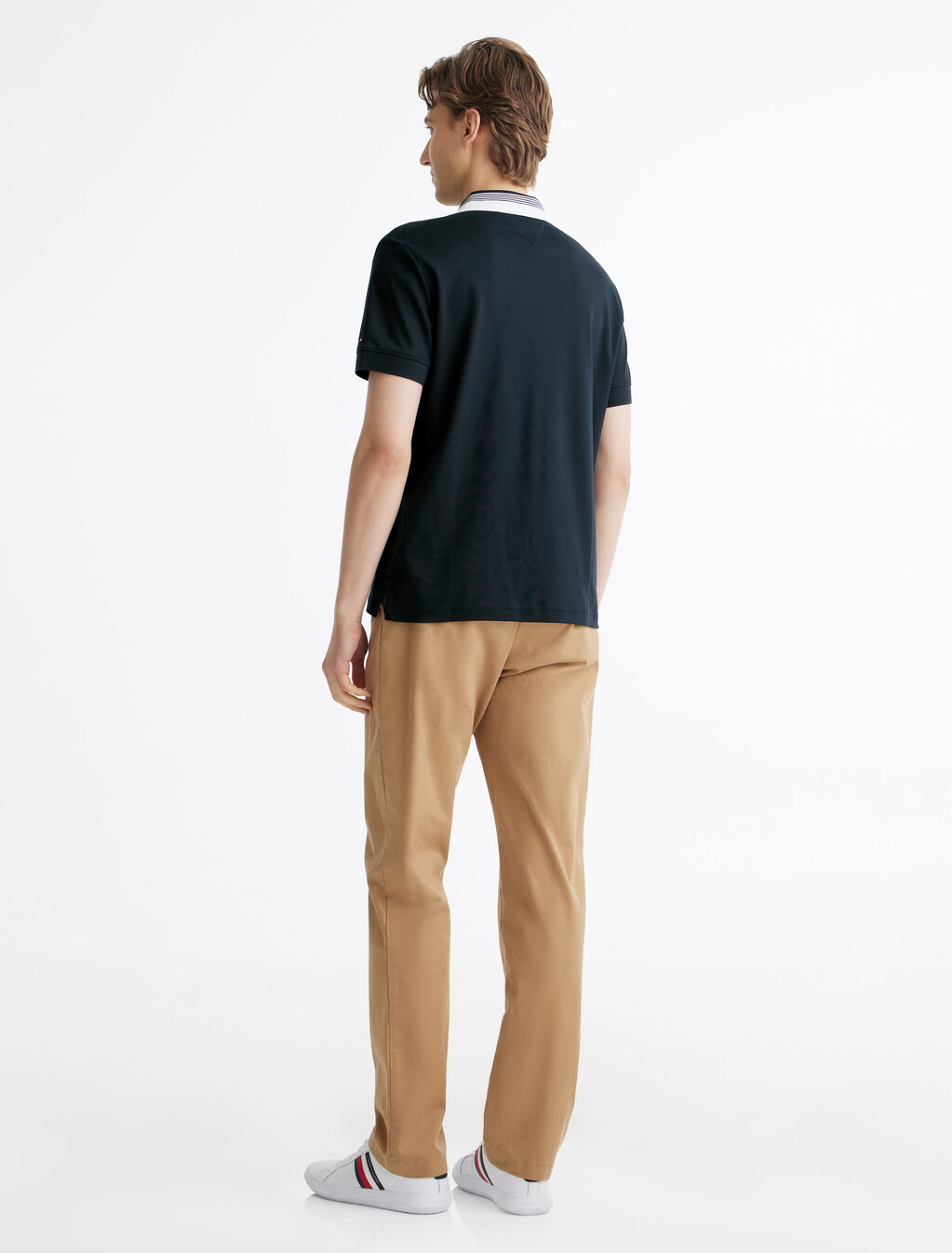 Interlock Contrast Collar Polo, Desert Sky, hi-res