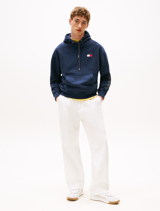 Hilfiger Sailing 航海風寬鬆後背標誌連帽衫