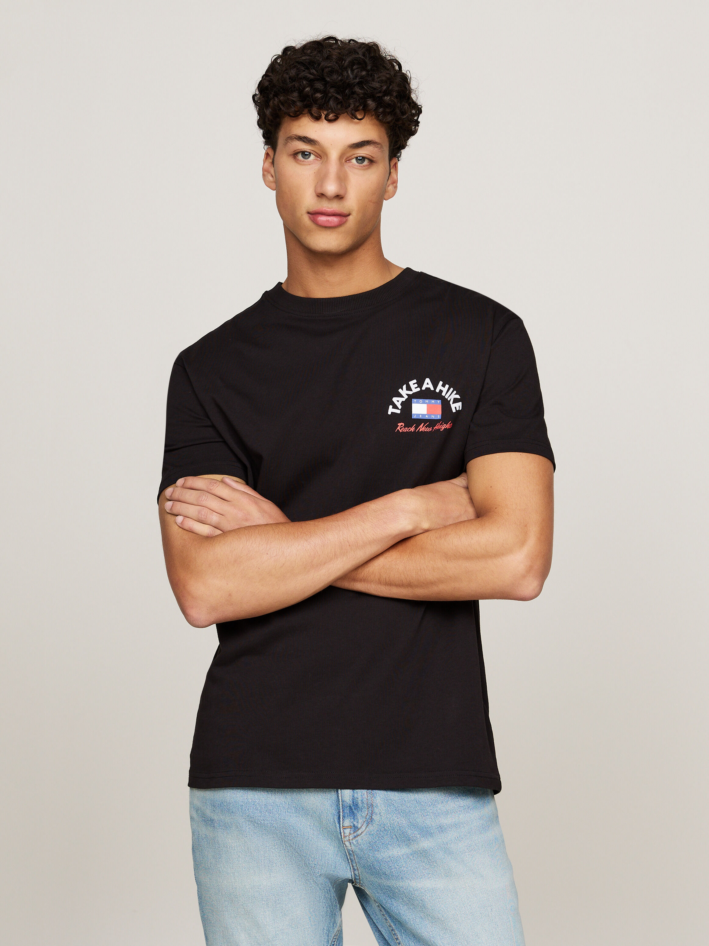 Slogan Back Graphic T Shirt