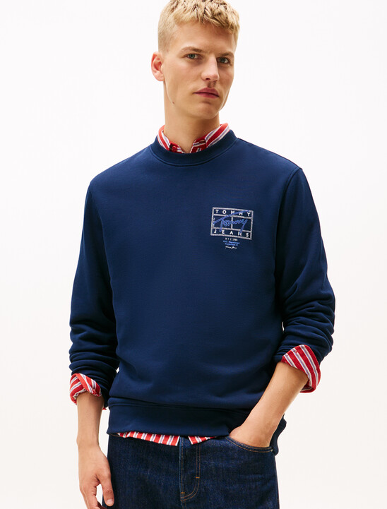 Tommy Flag Graphic Print Sweatshirt