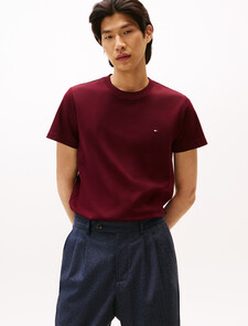 Interlock Slim Fit T-Shirt, Deep Burgundy, hi-res