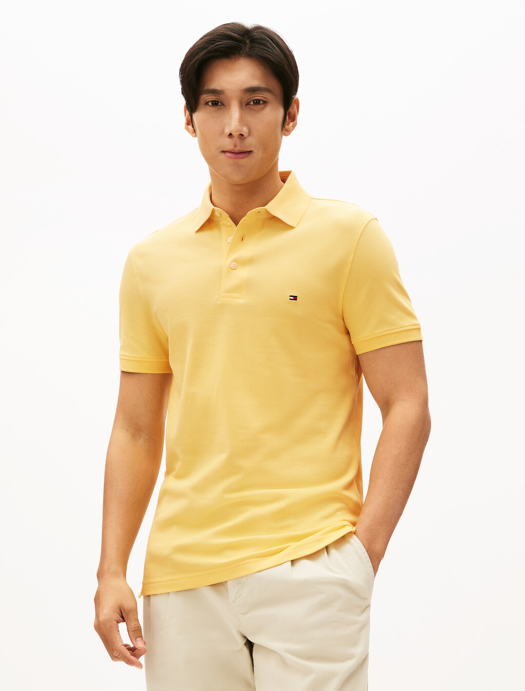 1985 Collection Slim Fit Polo, Citronella, hi-res