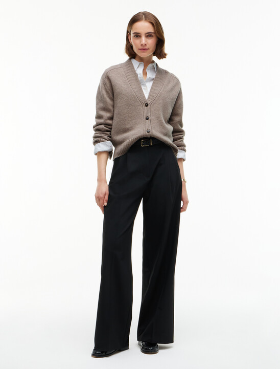 Cashmere Blend Relaxed V-Neck Cardigan