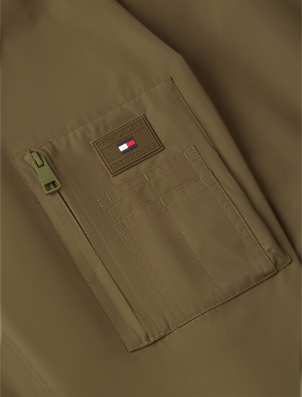 Packable Relaxed Bomber Jacket, Platinum Olive, hi-res
