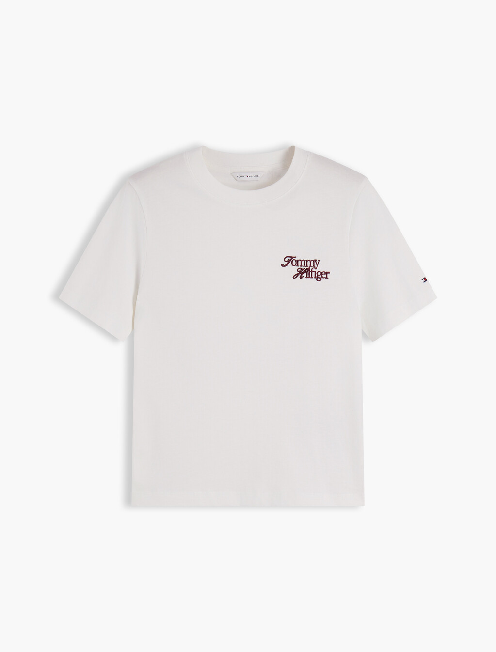 Logo Jersey Crew Neck T-Shirt, Ecru, hi-res