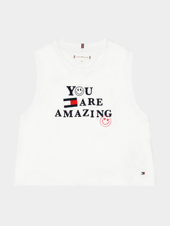 GIRLS POSITIVE GRAPHIC TANK TOP