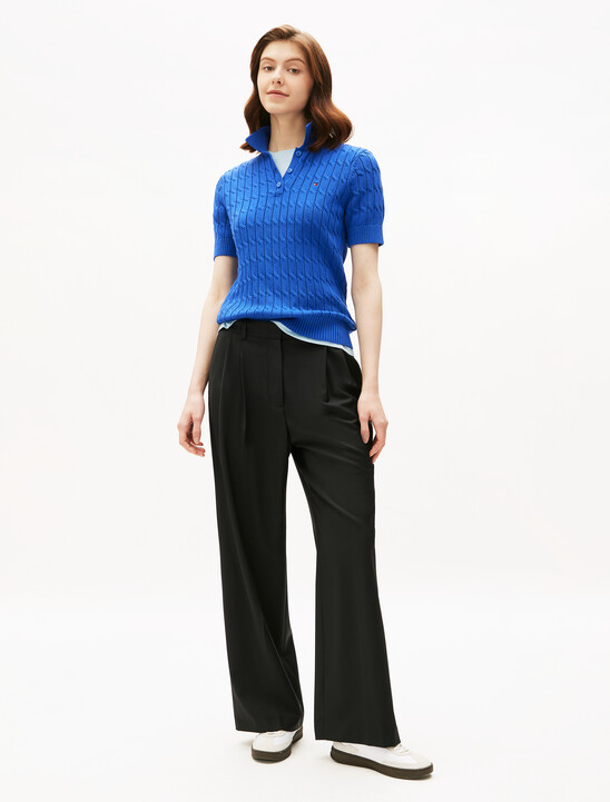 Contrast Flag T-Shirt, Breezy Blue Contrast Flag T-Shirt