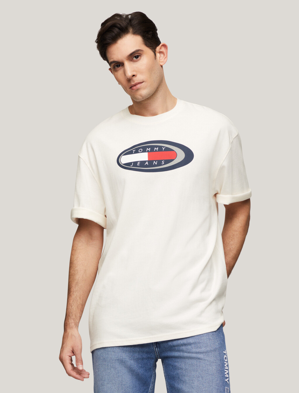 Oversized Boardsports Logo T-Shirt, Ancient White, hi-res
