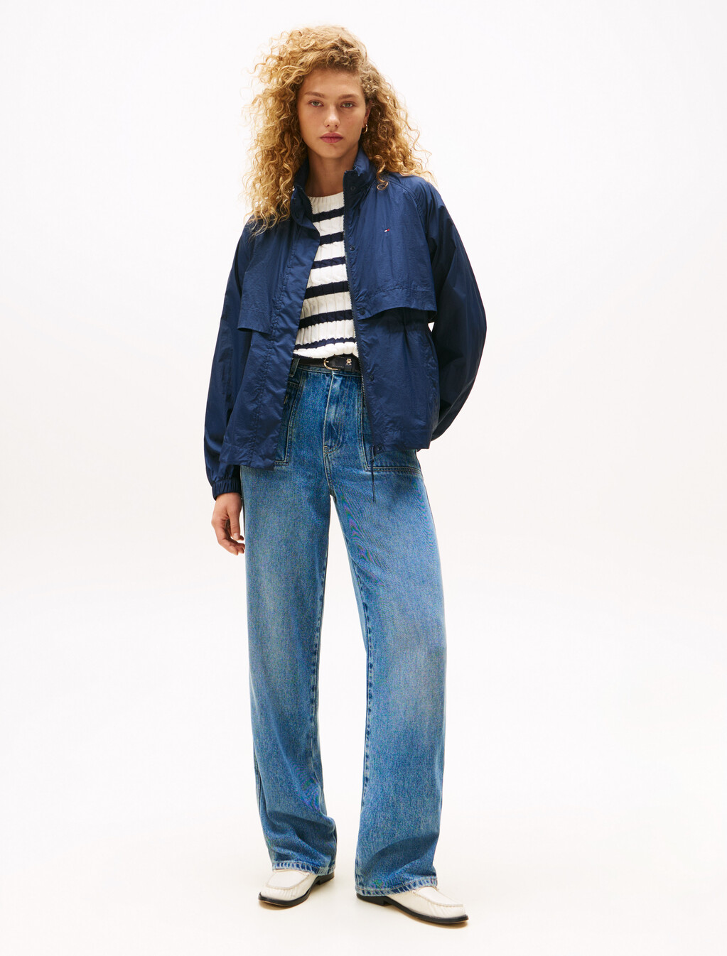 Packable Nylon Windbreaker, Dark Night Navy, hi-res