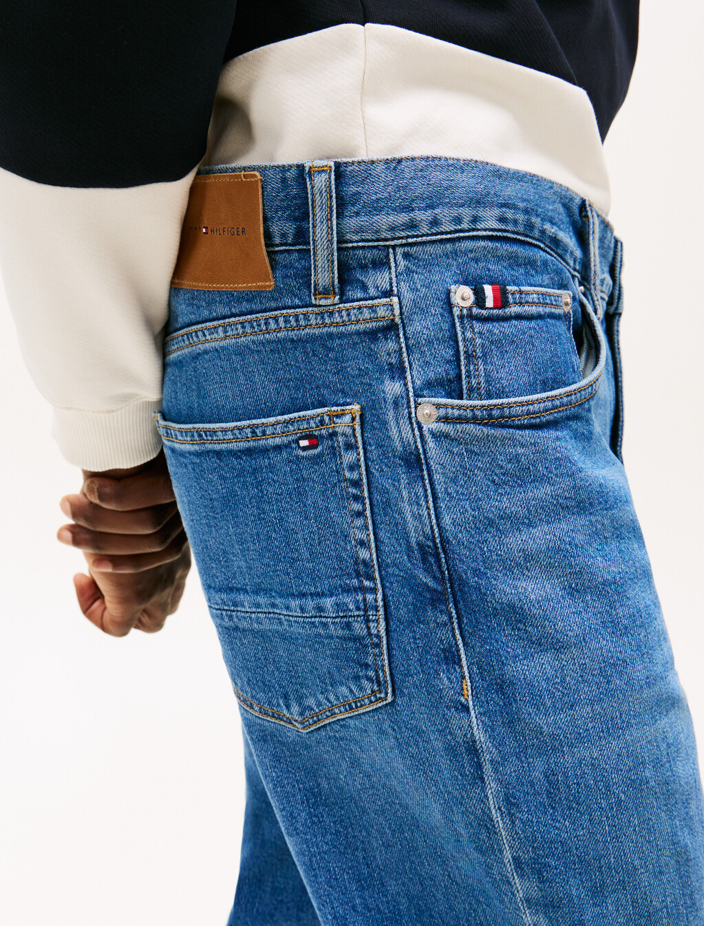 Harlem Relaxed Tapered Leg Jeans, Roger Indigo, hi-res