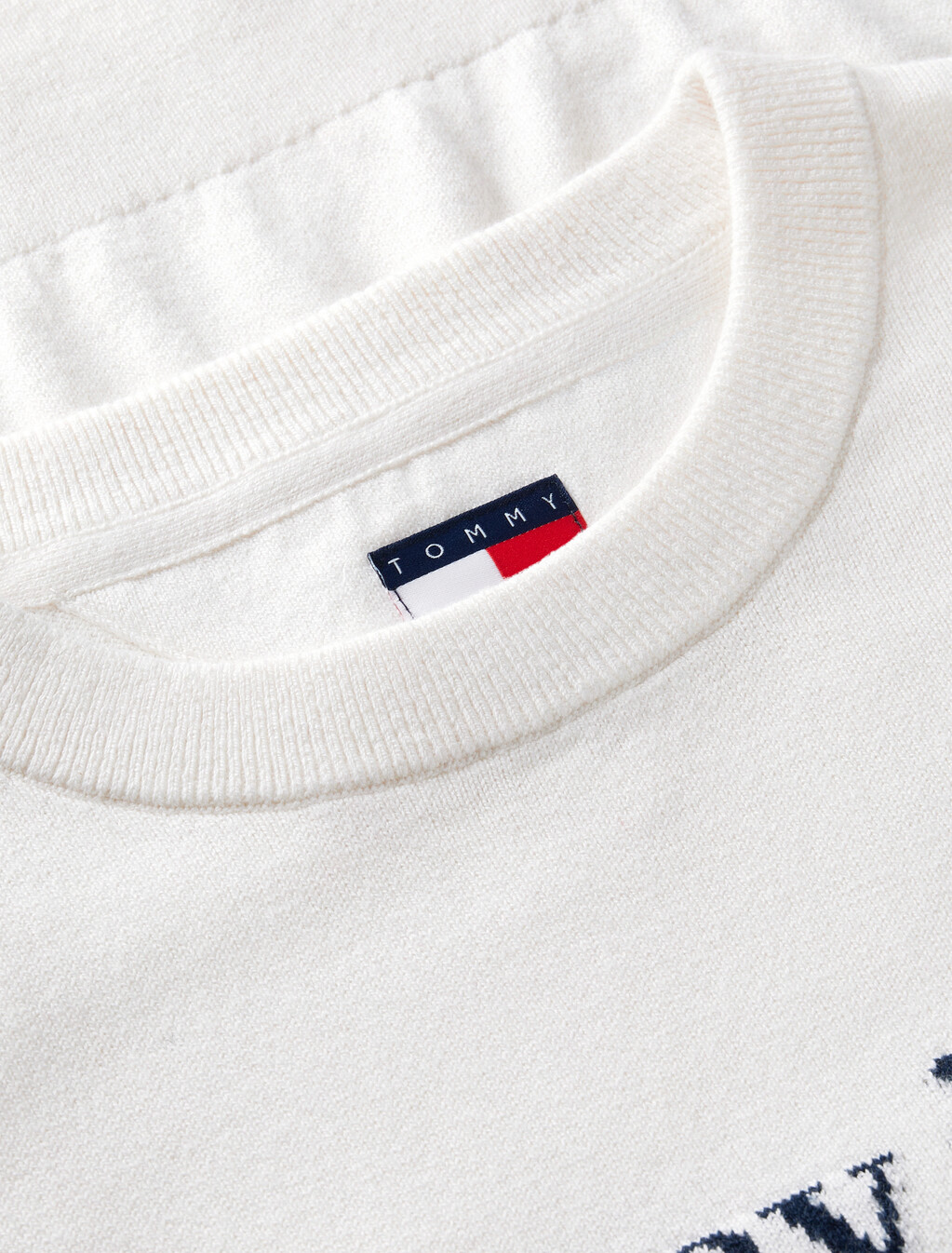 Serif Logo Jumper With Wool, Off White, hi-res