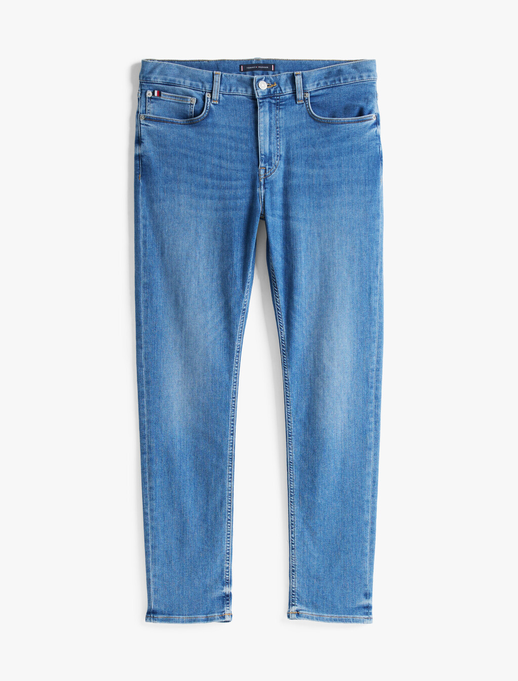 Faded Relaxed Straight Leg Jeans, Carol Indigo, hi-res