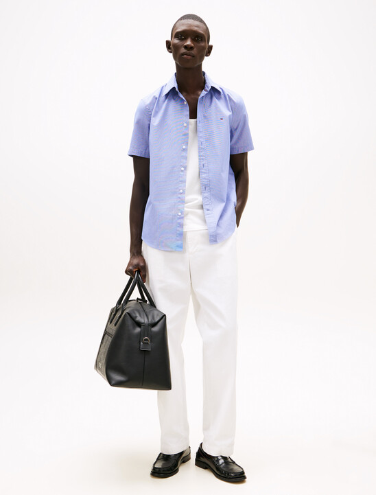 TH Flex Micro Houndstooth Poplin Shirt