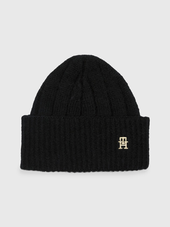 TH Monogram Plaque Beanie