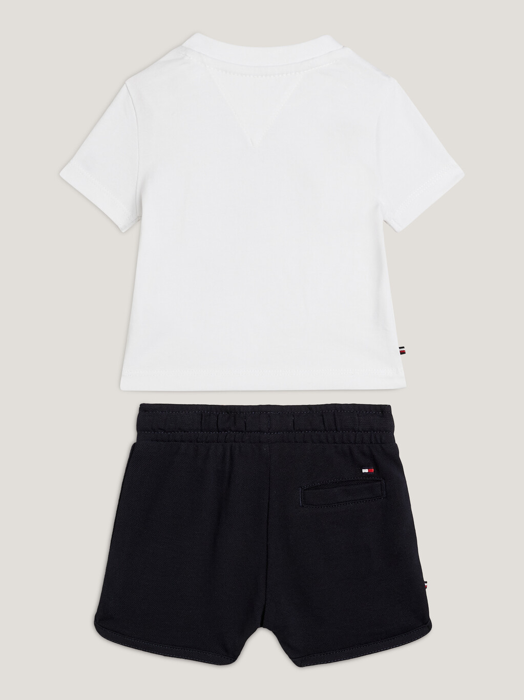 Logo Shorts And T-Shirt Set, White, hi-res
