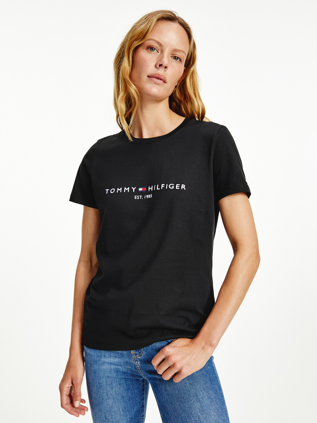 Organic Cotton Logo T-Shirt, Black, hi-res