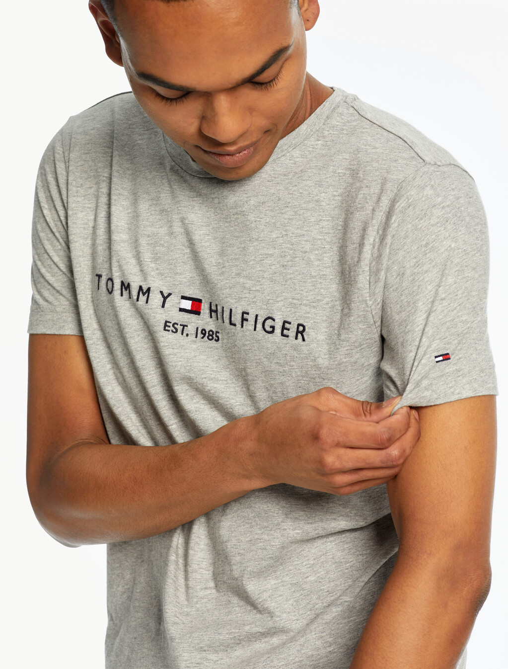 Organic Cotton Logo Tee, Cloud Htr, hi-res