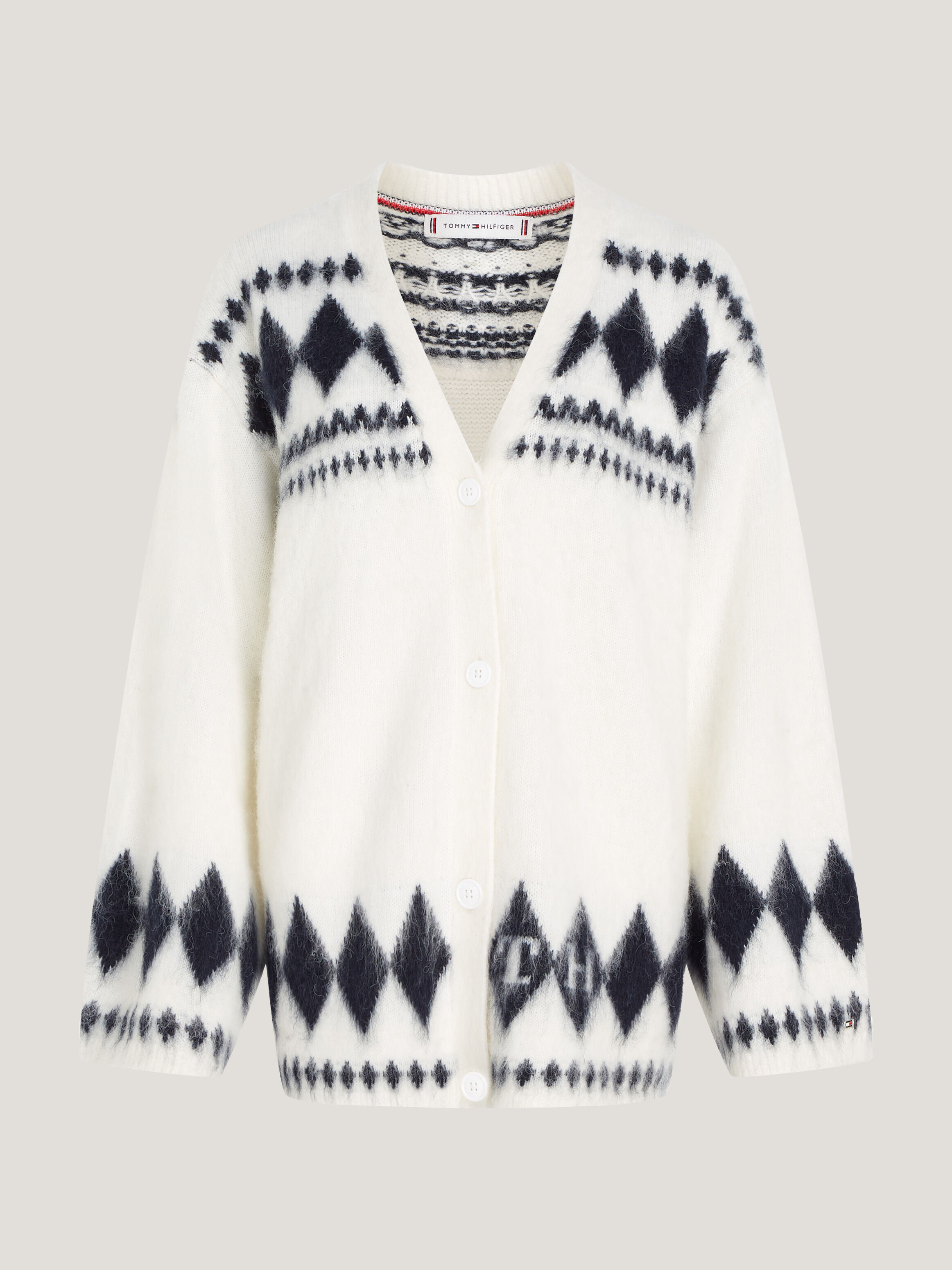 Tommy hilfiger white cardigan deals