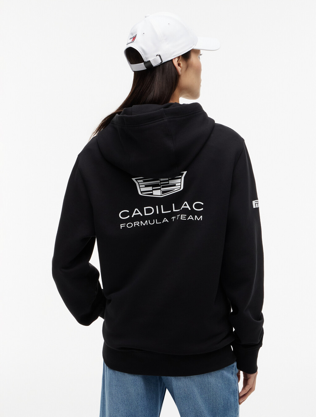 TH x Cadillac Formula 1&reg; 車隊復刻版連帽衫, Black, hi-res