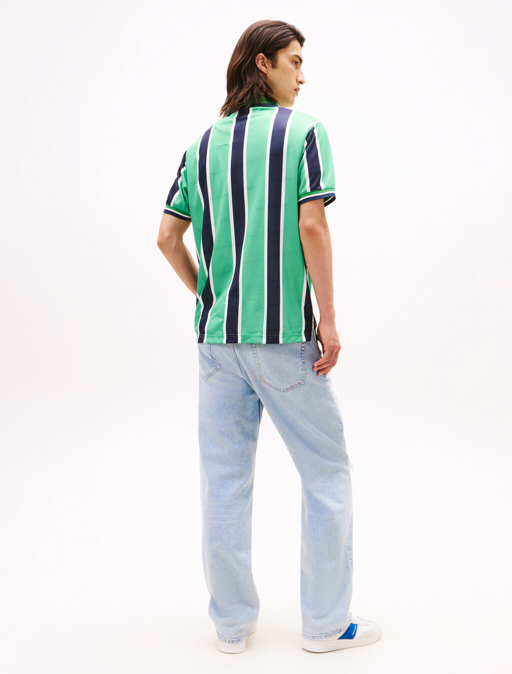 Heritage 圖案雙面針織 Polo 衫, Cloudy Jade Multi, hi-res
