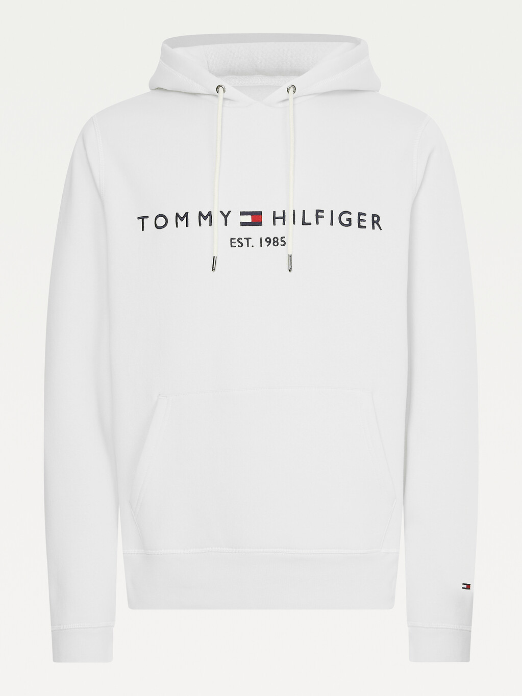 Tommy Hilfiger Flex 刷毛連帽上衣, White, hi-res