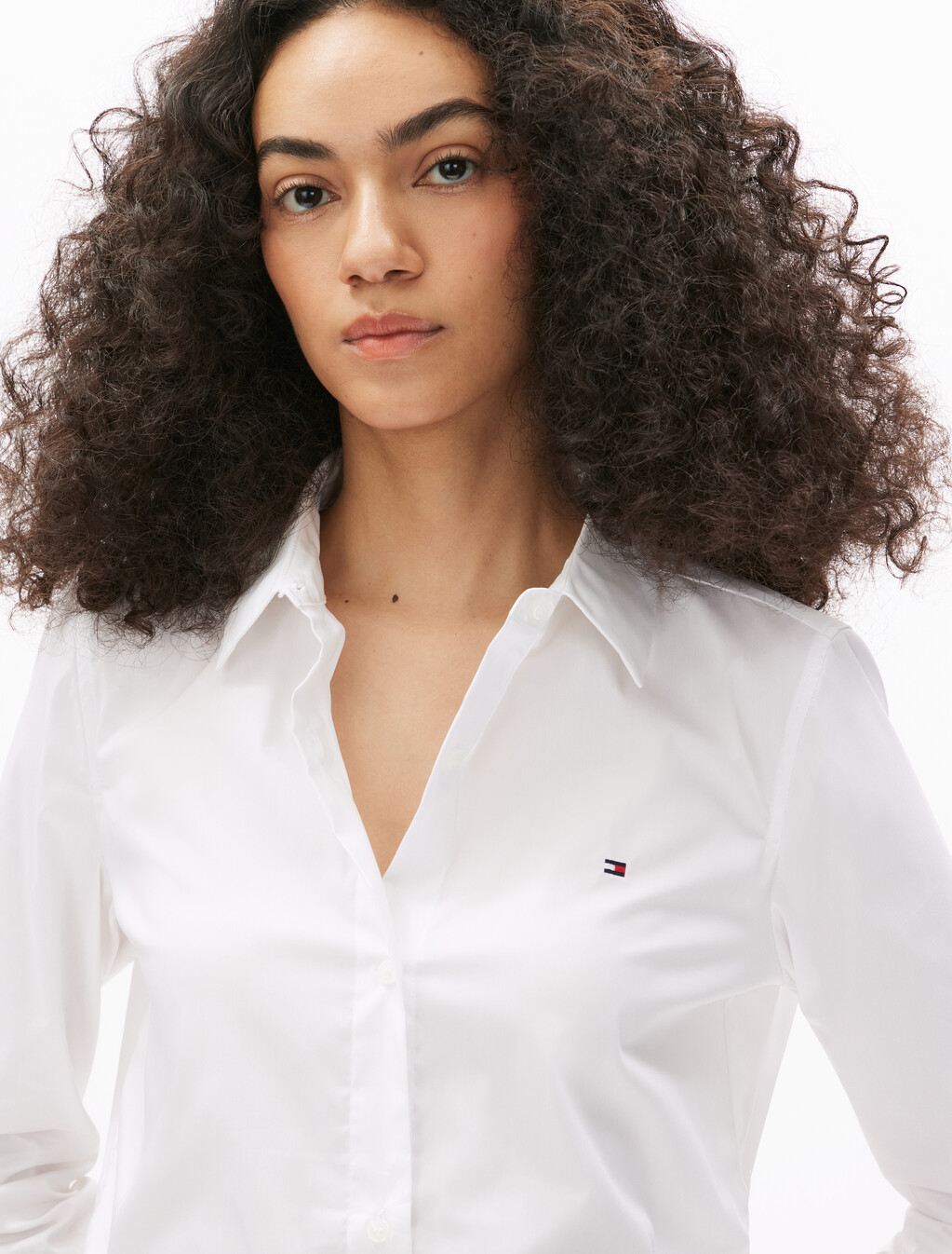 Asia Fit Regular Poplin Shirt, Th Optic White, hi-res