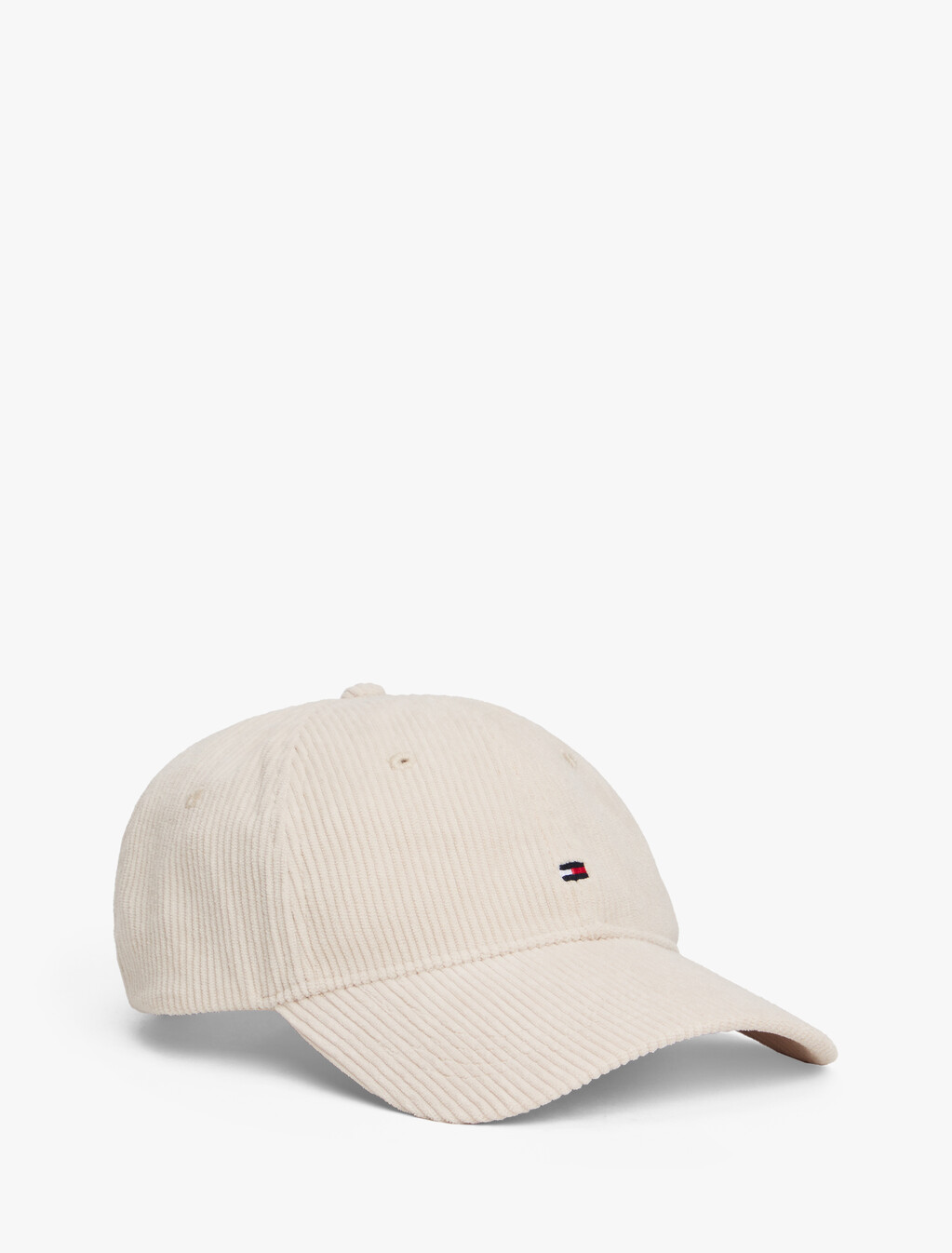 Hilfiger Flag Corduroy Baseball Cap, Classic Beige, hi-res