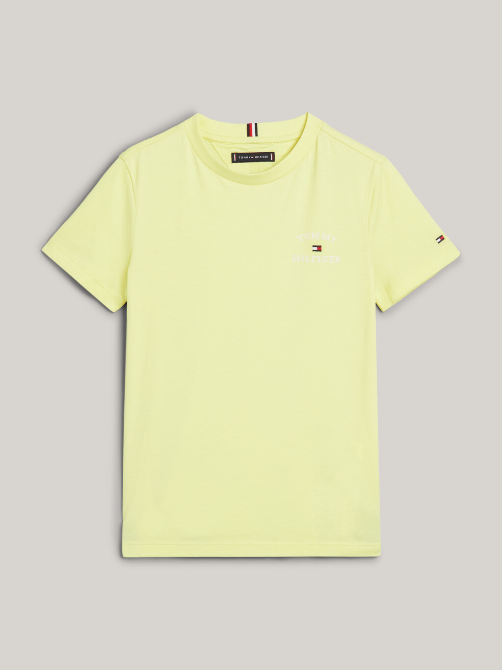 Crew Neck Logo T-Shirt, Yellow Tulip, hi-res