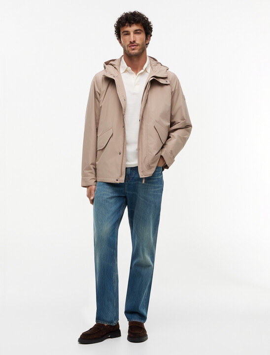 印花圖案平紋長袖 T 恤