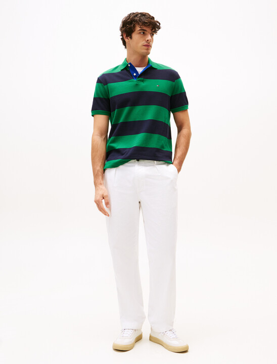 Relaxed Fit Colour-Blocked Polo Shirt