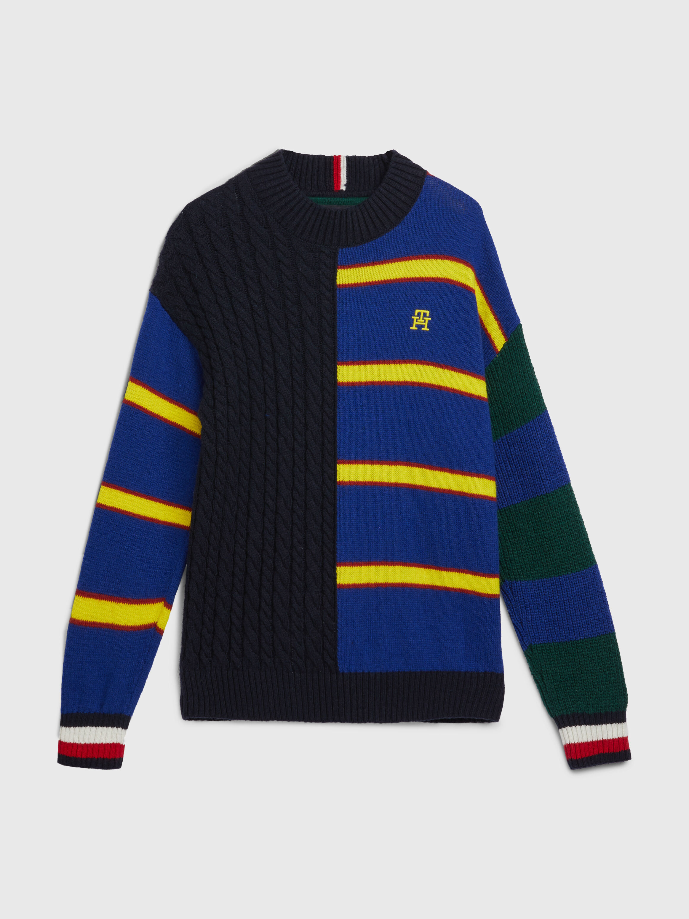 Blue jumper best sale with yellow stripe
