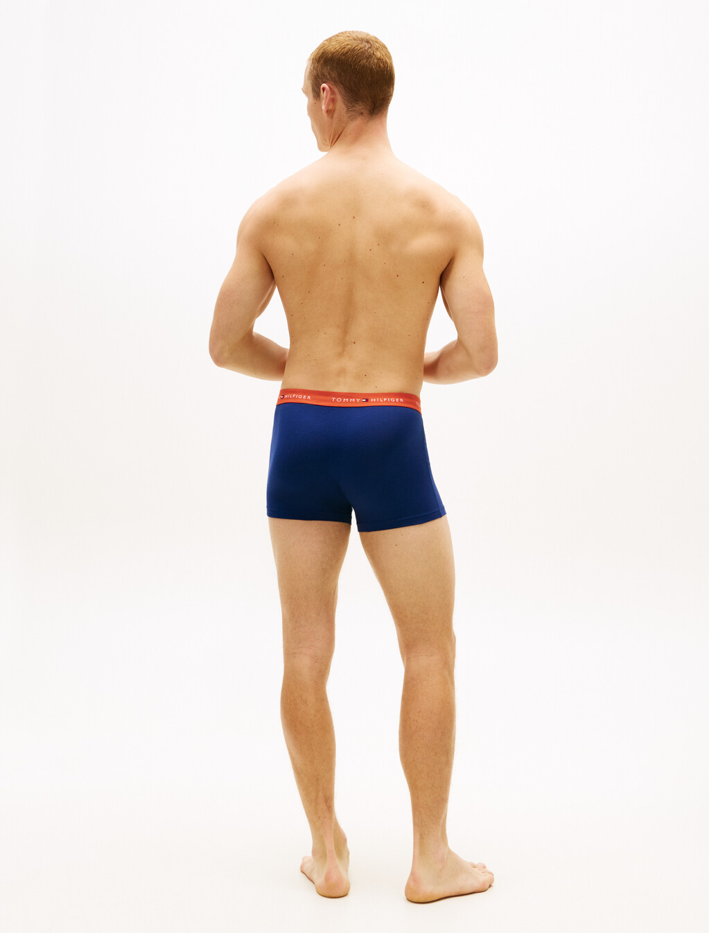 3-Pack Signature Repeat Logo Waistband Trunks, Blue Spl/Trra Rd/Fded Fluro, hi-res