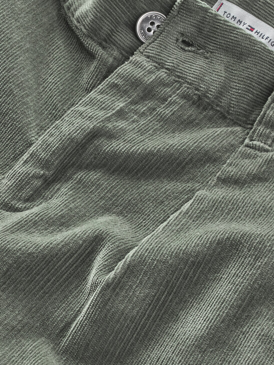 Corduroy Pleat Detail Trousers