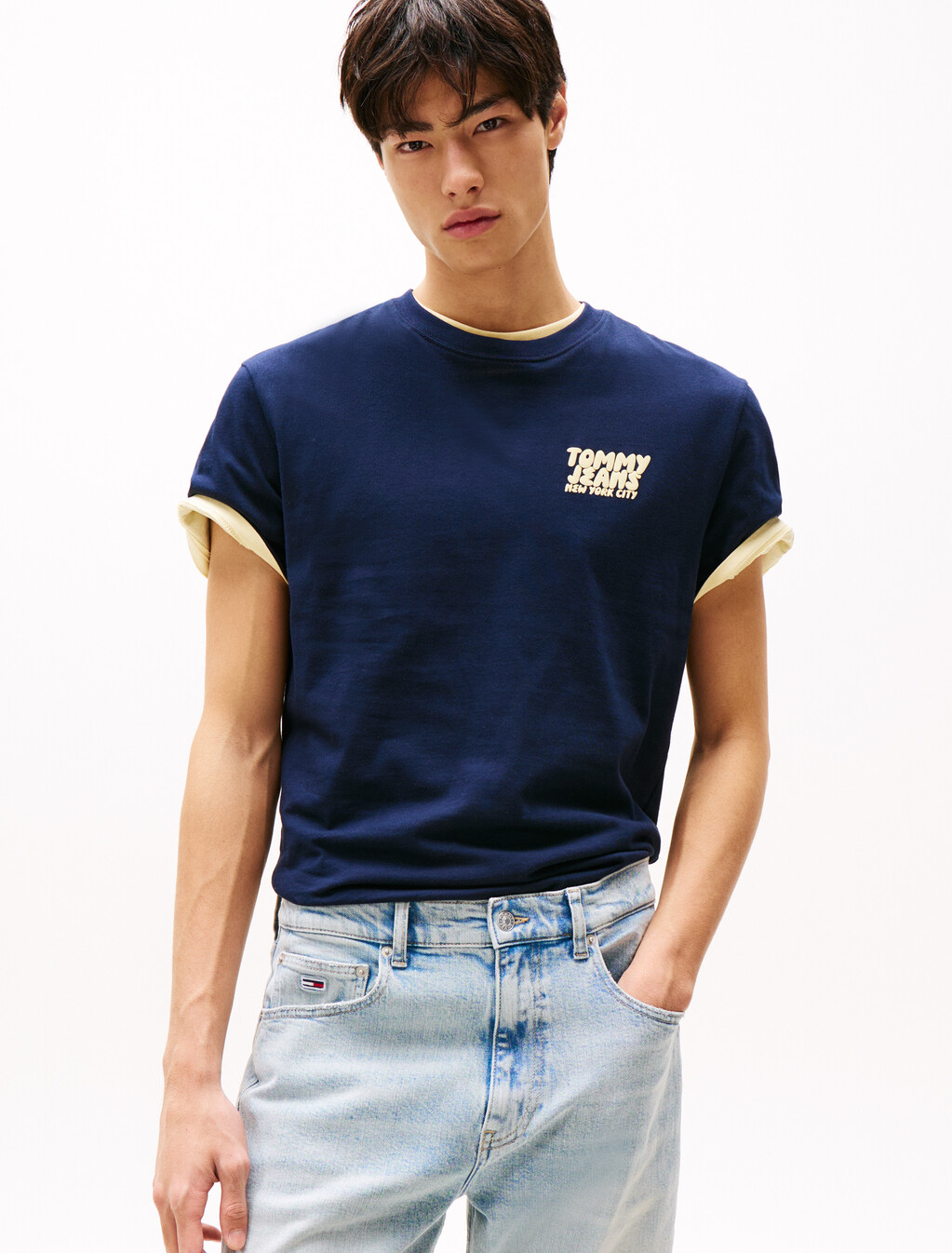 Bubble Logo Back Graphic T-Shirt, Dark Night Navy, hi-res