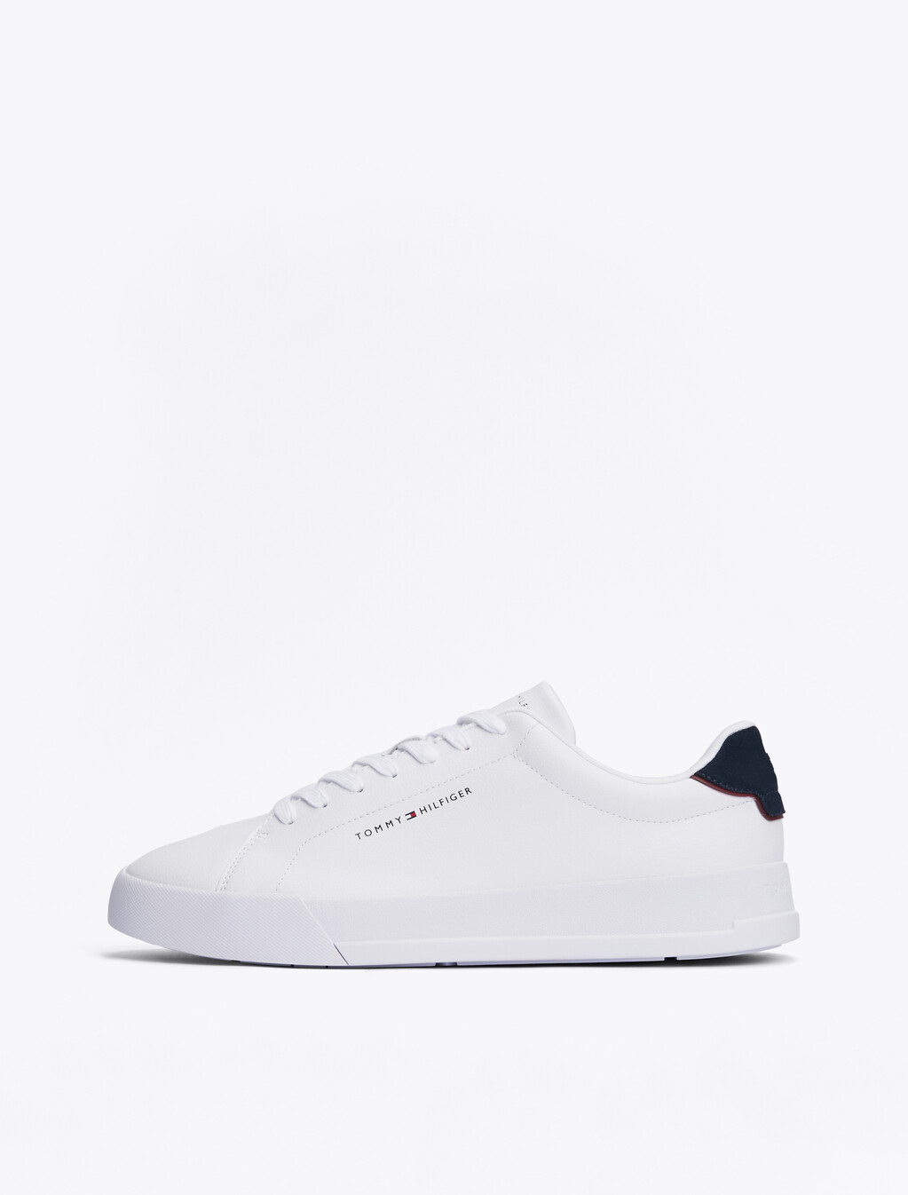 Pebble Grain Court Trainers, White/Desert Sky, hi-res