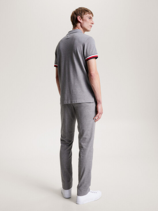 Denton Fitted Straight Wool-Look Trousers