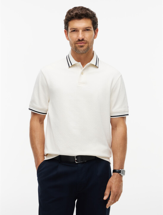 Relaxed Fit Foulard Jacquard Polo Shirt