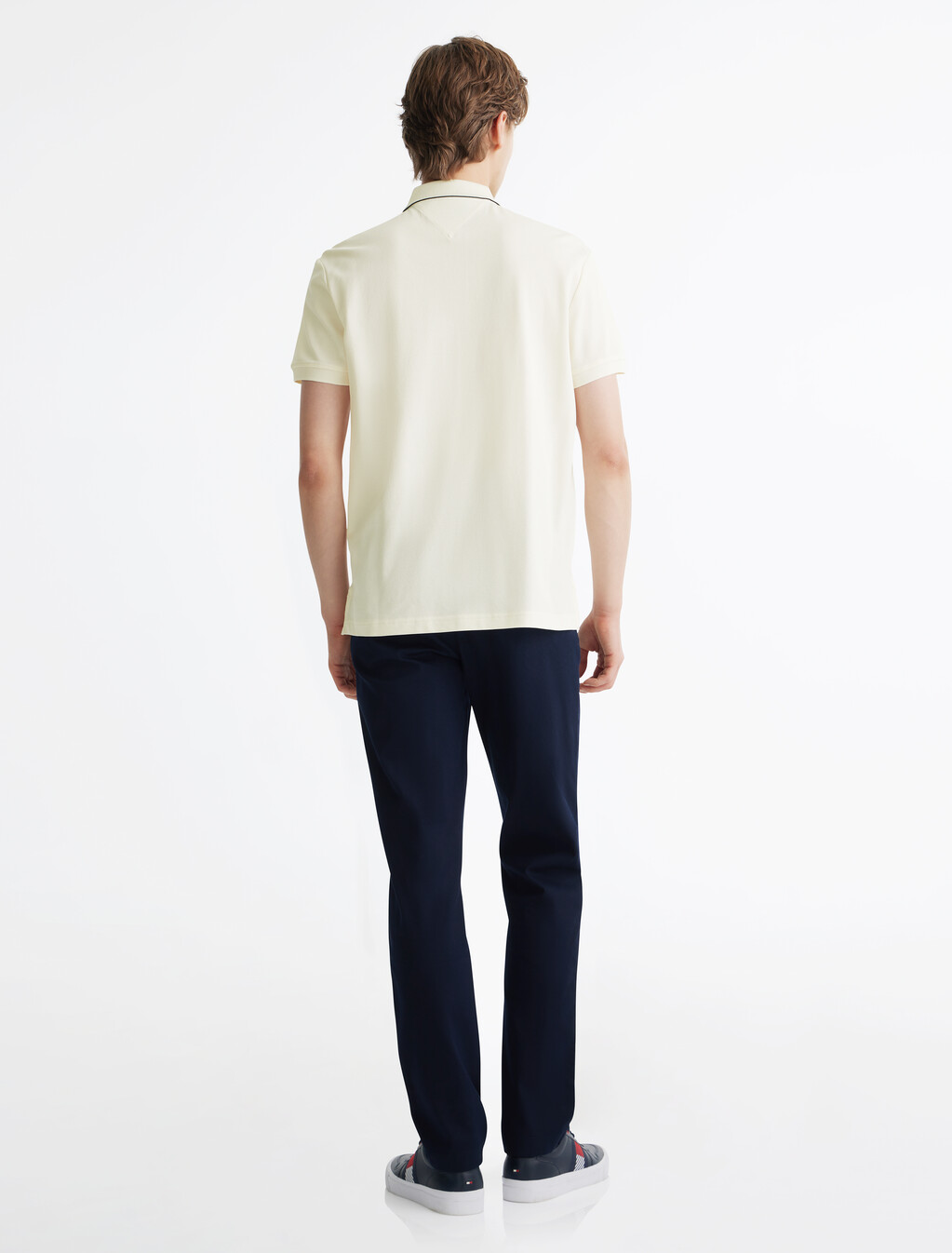 Hilfiger 標誌 Polo 衫, Ivory Petal, hi-res