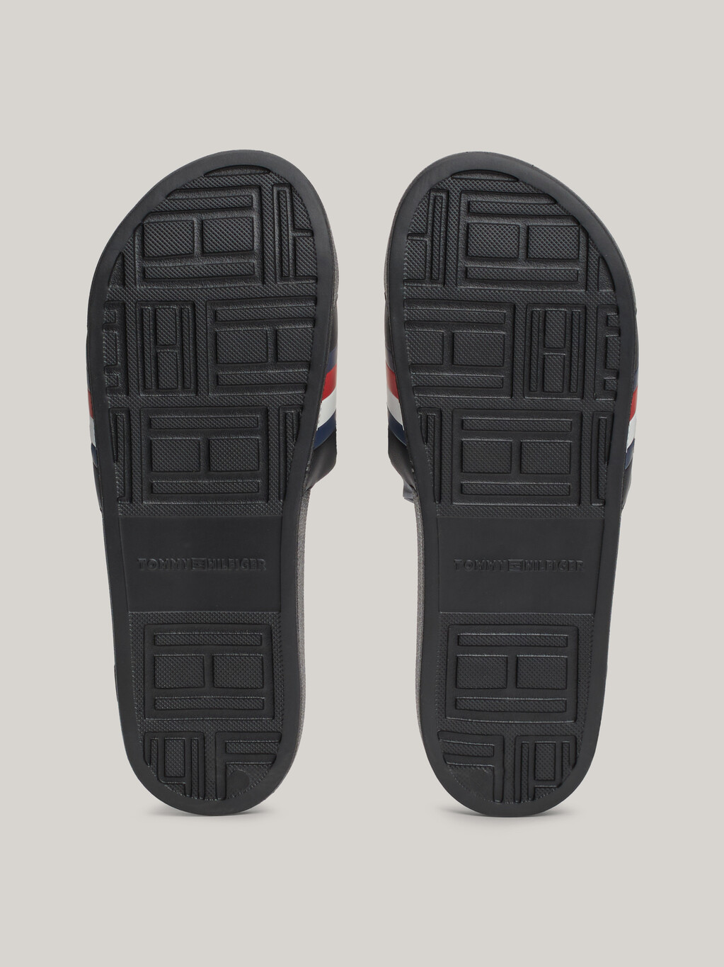 Signature Tape Pool Slides, Black, hi-res