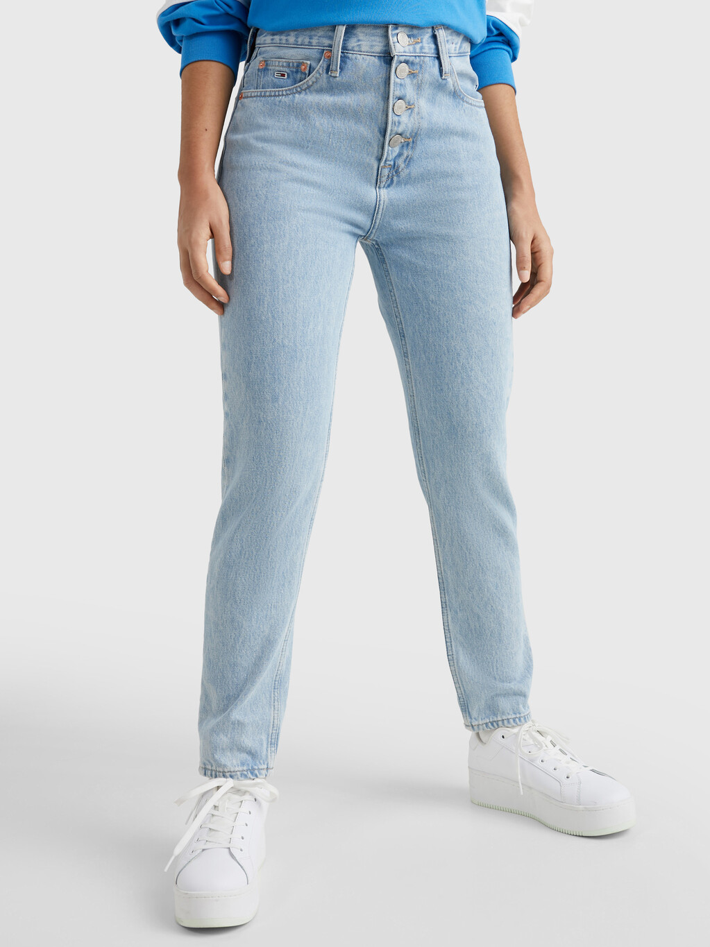 High Rise Slim Ankle Jeans, Denim Light, hi-res