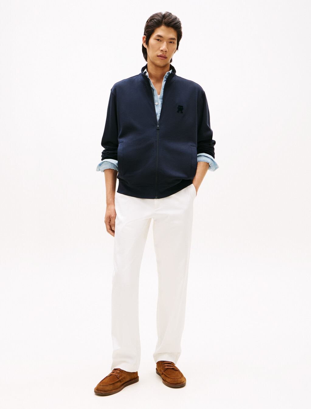 Stand Collar Zip Thru Jacket, Desert Sky, hi-res