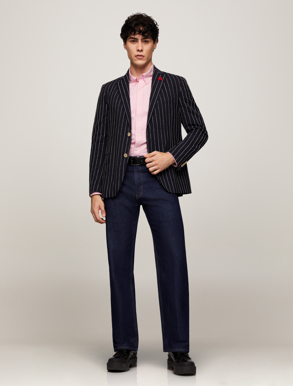 Organic Cotton Oxford Shirt, Classic Pink, hi-res