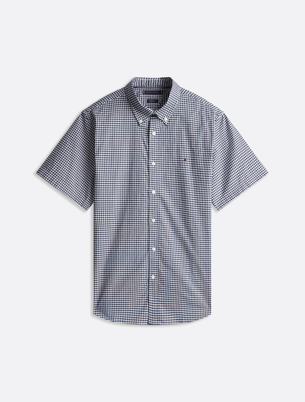 Oxford Gingham Short Sleeve Shirt, Desert Sky / Check, hi-res