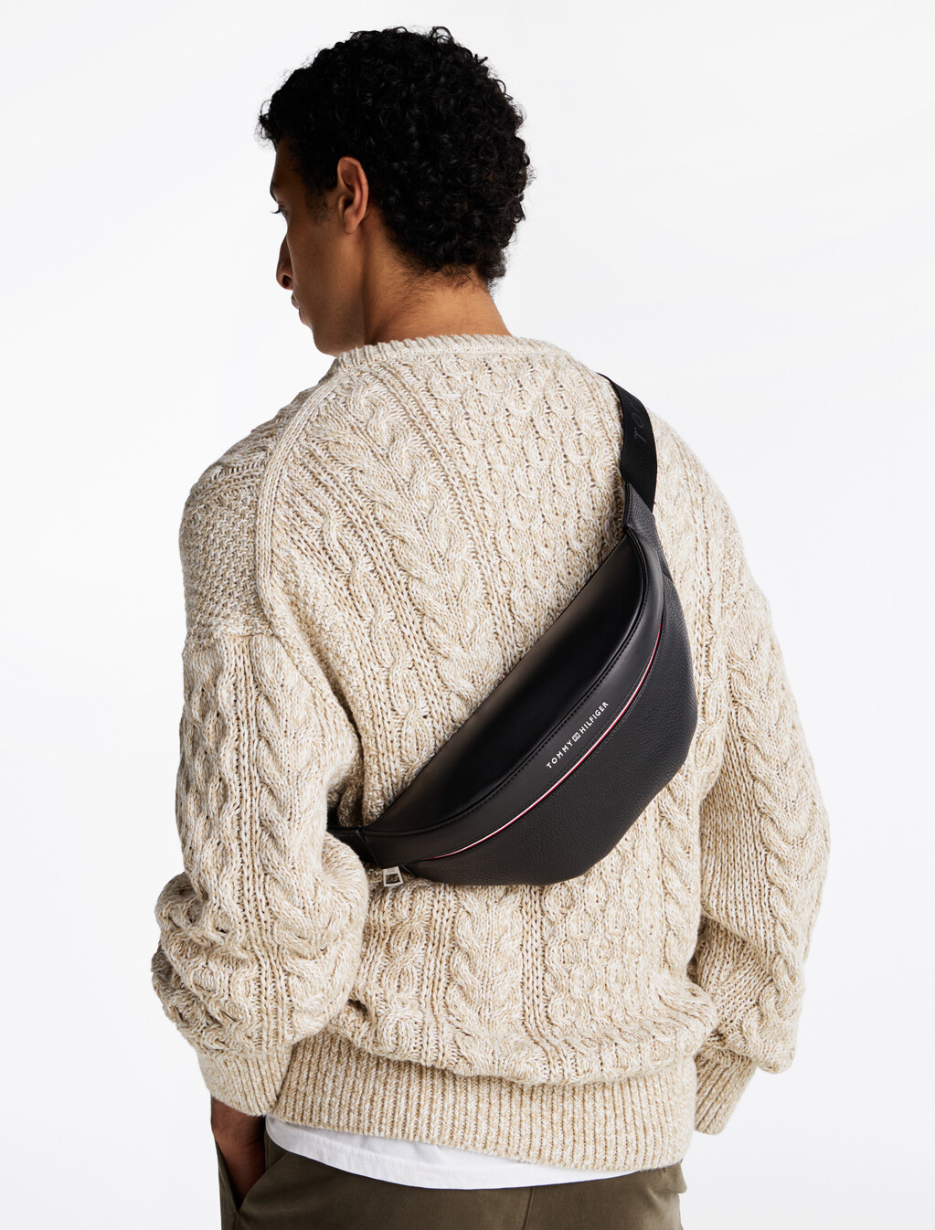 TH Business Corporate Bum Bag, Black, hi-res
