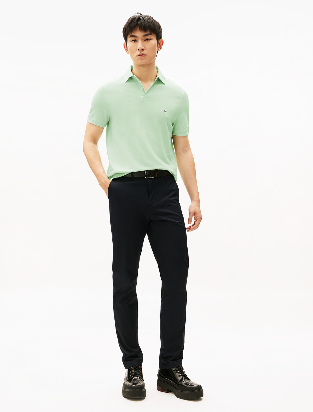 1985 標準版型 Polo 恤, Opal Green, hi-res