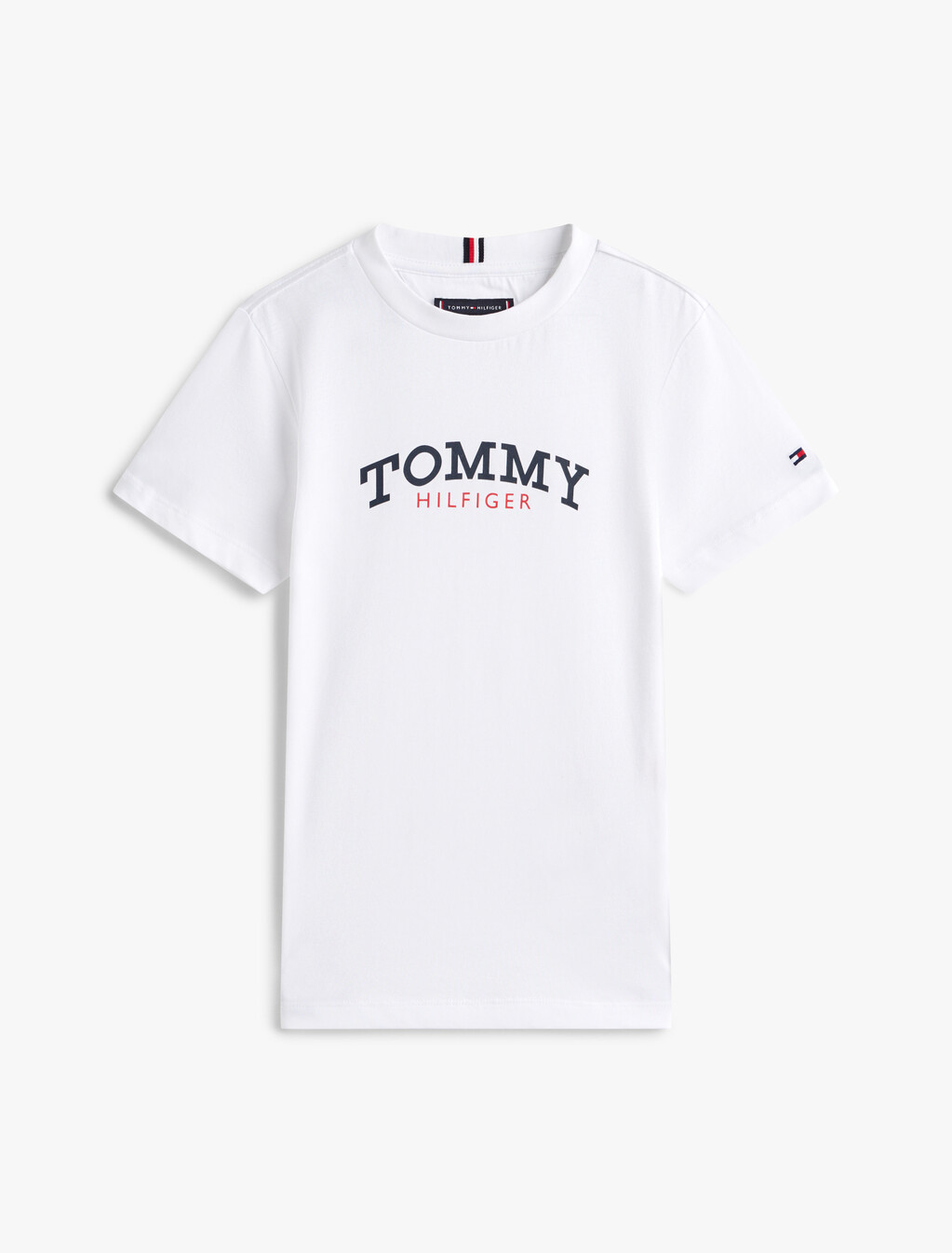 Brushed Fleece T-Shirt And Sweat Shorts Set, White, hi-res